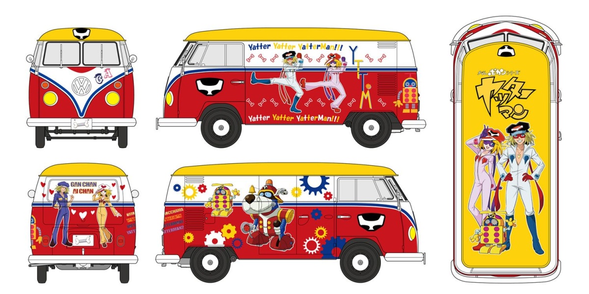 Zdjęcie dodatkowe produktu Time Bokan series Yatterman Volkswagen Type 2 Delivery Van Yatterman 1:24 Hasegawa SP613