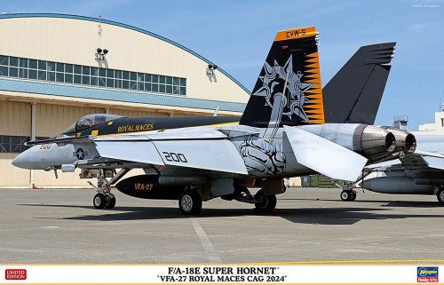 F/A-18E Super Hornet VFA-27 Royal Maces CAG 2024 1:48 Hasegawa 07537