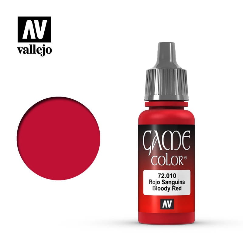 Zdjęcie dodatkowe produktu Vallejo 72010 Bloody Red Game Color Farba