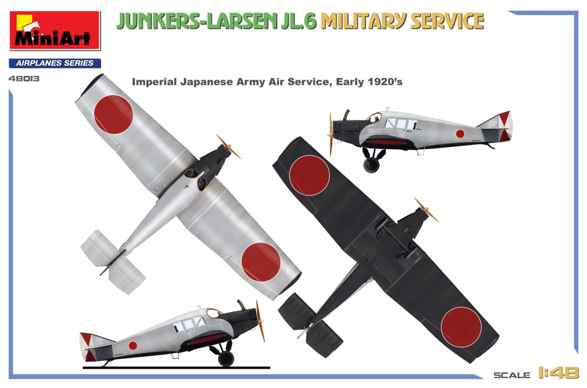 Zdjęcie dodatkowe produktu Junkers-larsen Jl.6. Military Service 1:48 MiniArt 48013
