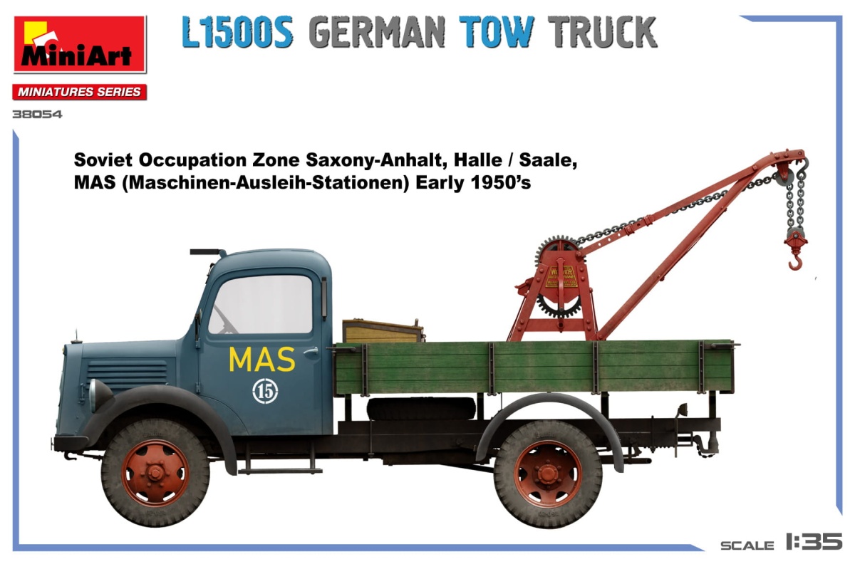 Zdjęcie dodatkowe produktu L1500s German Tow Truck 1:35 MiniArt 38054