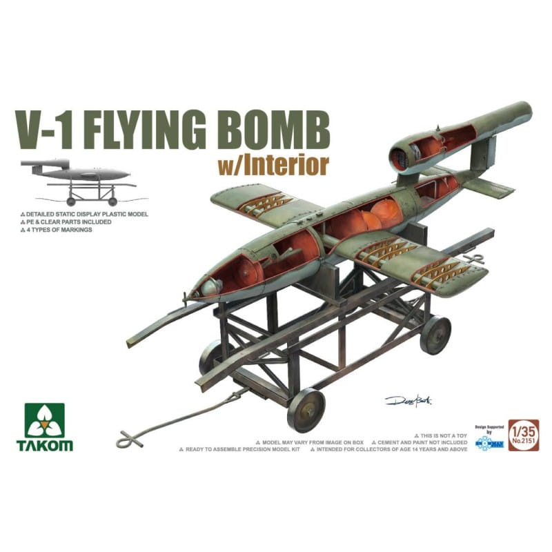 Zdjęcie główne produktu Latająca bomba V-1 z wnętrzem 1:35 Takom 2151