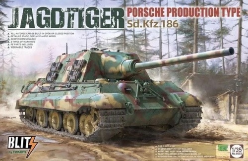 Jagdtiger Sd.Kfz. 186 Porsche Production type (Blitz) 1:35 Takom 8003