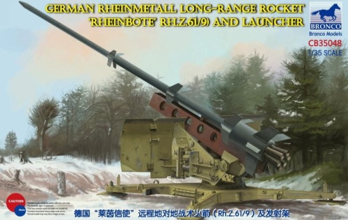Niemiecka rakieta dalekiego zasięgu Rheinmetall (Rheinbote RH.Z.61/9) i wyrzutnia 1:35 Bronco CB35048