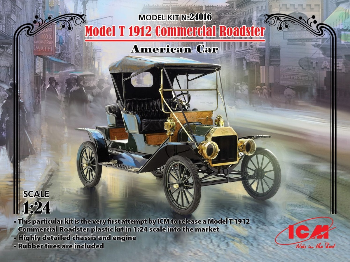 Zdjęcie główne produktu Model T 1912 Commercial Roadster 1:24 ICM 24016