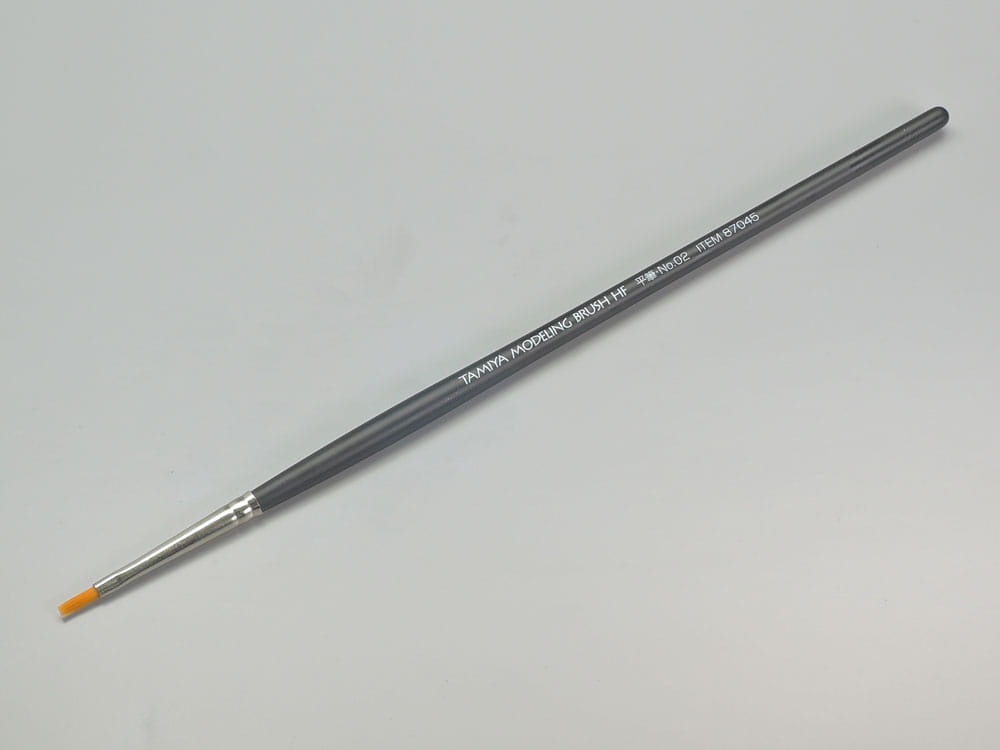Zdjęcie dodatkowe produktu Pędzel płaski HF syntetyczny 2 Tamiya 87045