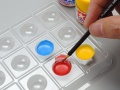 Zdjęcie dodatkowe produktu Sucha Paleta 18 pól (5szt) Tamiya 87195 Palette for Brush Painting