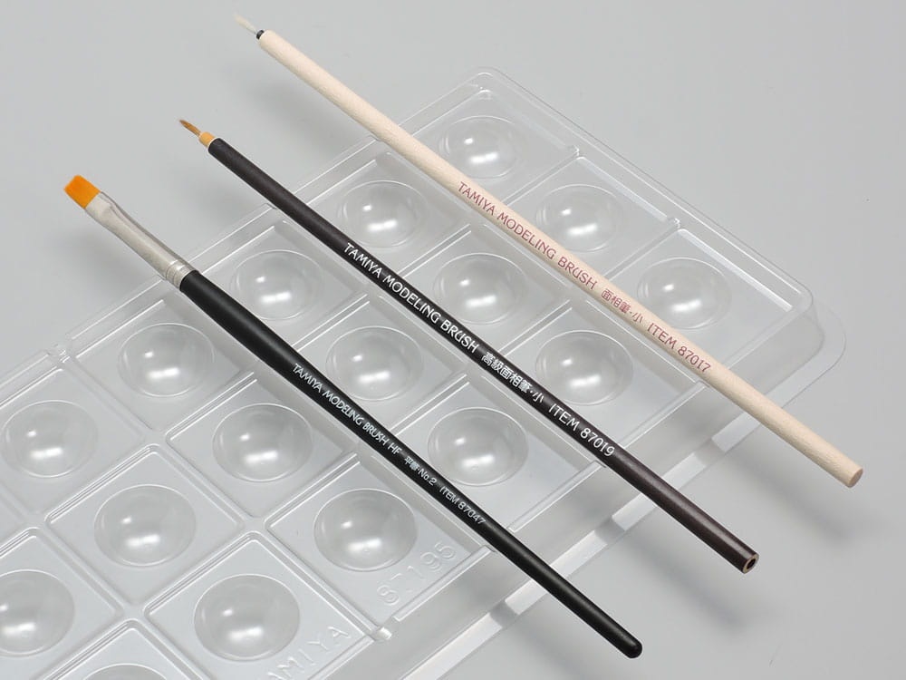 Zdjęcie dodatkowe produktu Sucha Paleta 18 pól (5szt) Tamiya 87195 Palette for Brush Painting