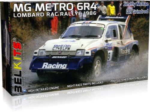 MG Metro 6R4 1986 Lombard RAC Rallye 1:24 Belkits 016