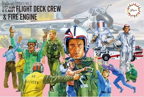 Załoga pokładowa US Navy i Wóz strażacki 1:72 Fujimi 723464
