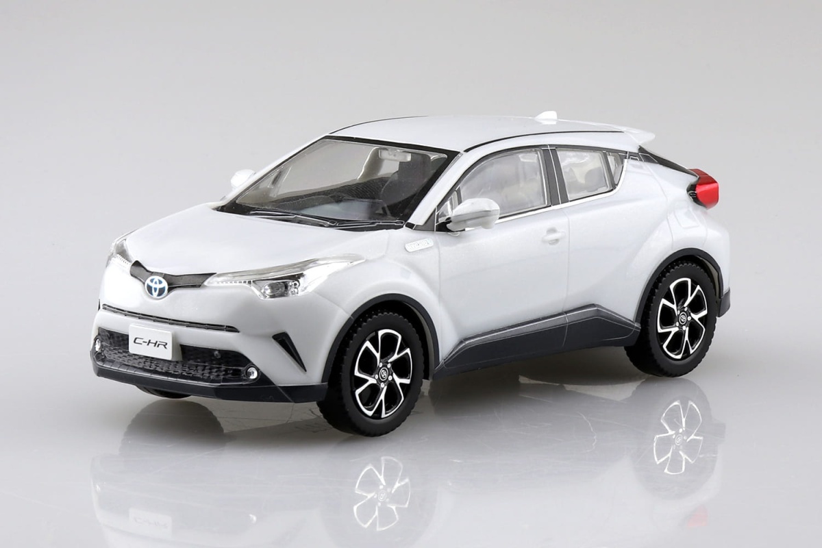 Zdjęcie dodatkowe produktu Toyota C-HR White Pearl SNAP KIT 1:32 Aoshima 056349
