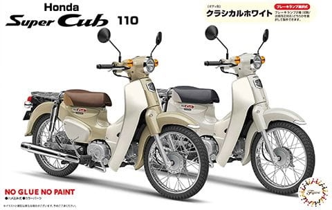 Zdjęcie główne produktu Honda Super Cub110 (Classical White) 1:12 Fujimi 142005