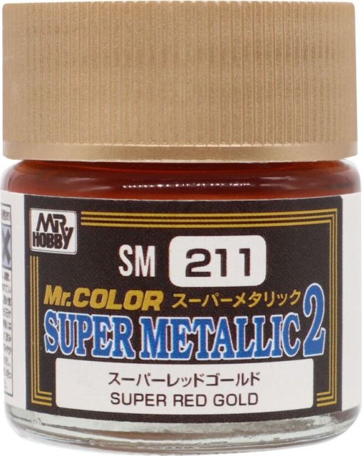 Zdjęcie główne produktu Mr. Hobby SM-211 Super Red Gold farba 10ml Super Metallic 2