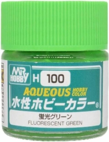 Mr. Hobby Color H100 Fluorescent Green farba 10ml błyszcząca