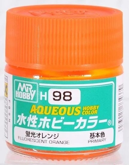 Zdjęcie główne produktu Mr. Hobby Color H098 Fluorescent Orange farba 10ml błyszcząca H98