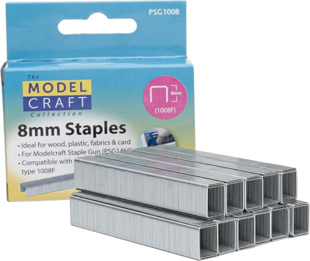 Zdjęcie główne produktu Zszywki Modelcraft 8mm (2400szt) Shesto PSG1008