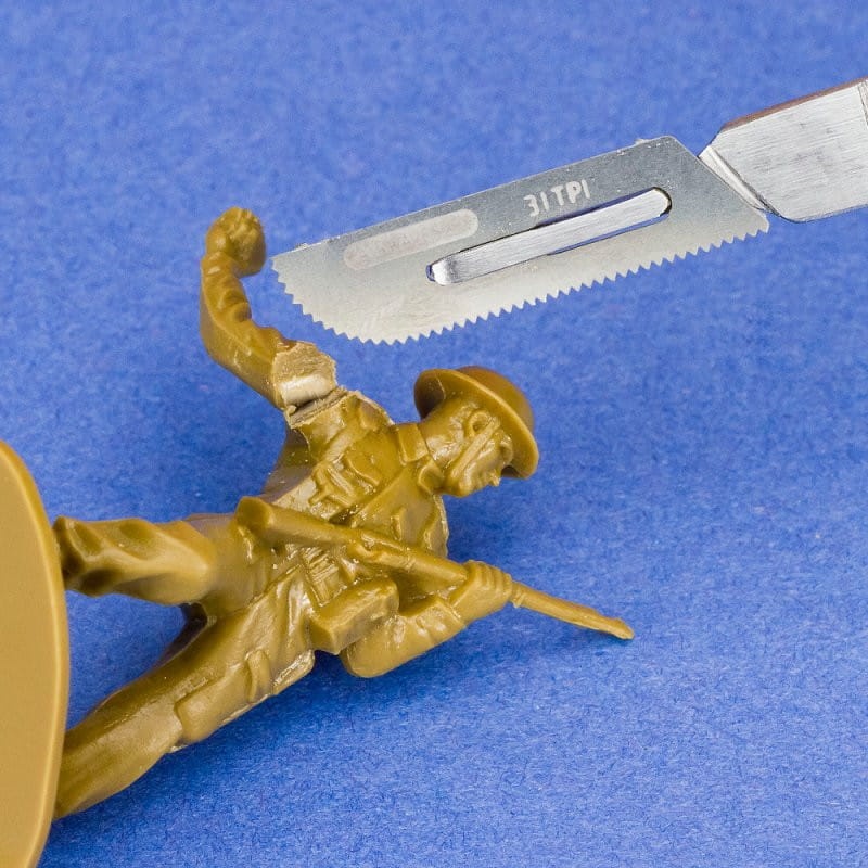 Zdjęcie dodatkowe produktu Zestaw pił precyzyjnych Modelcraft (0,24 mm) z uchwytem Shesto PKN0009-K