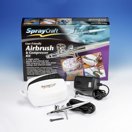 Aerograf jednofunkcyjny i kompresor Spraycraft Shesto SP30KC-EU