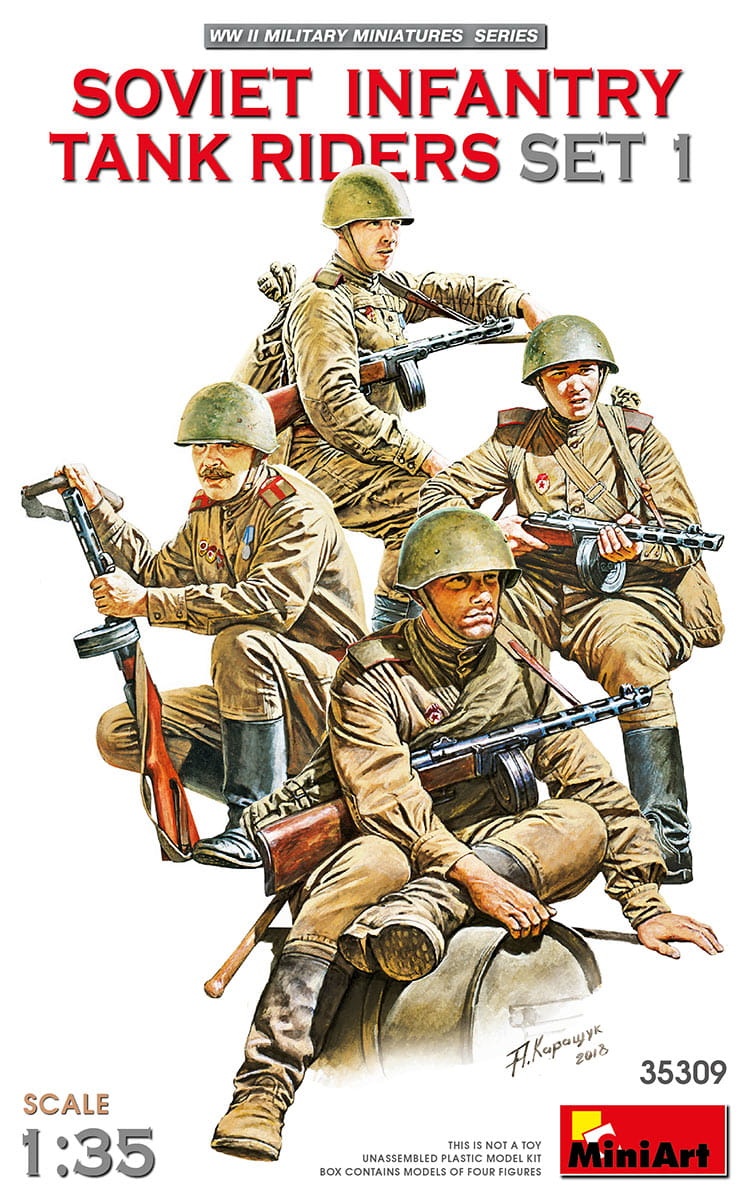 Zdjęcie główne produktu Soviet Infantry Tank Riders Set 1 1:35 MiniArt 35309