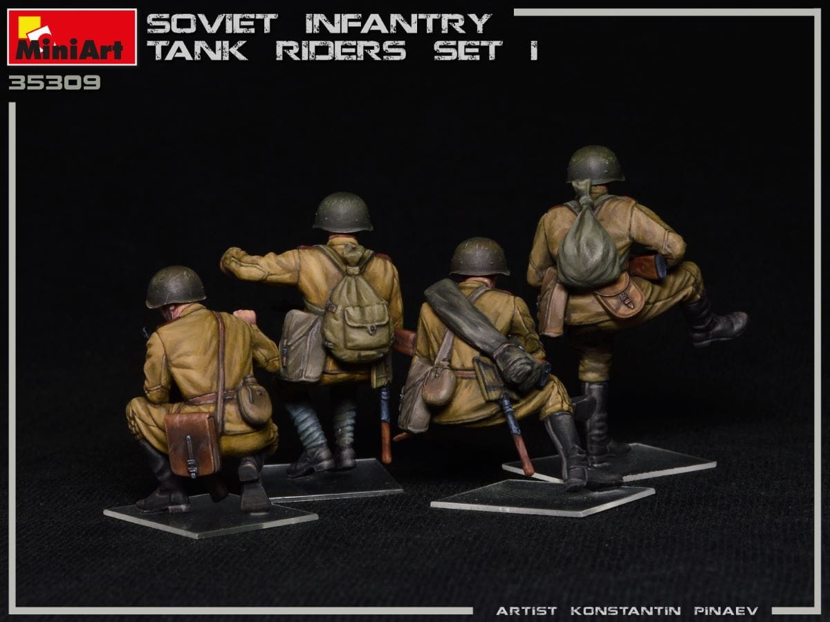 Zdjęcie dodatkowe produktu Soviet Infantry Tank Riders Set 1 1:35 MiniArt 35309
