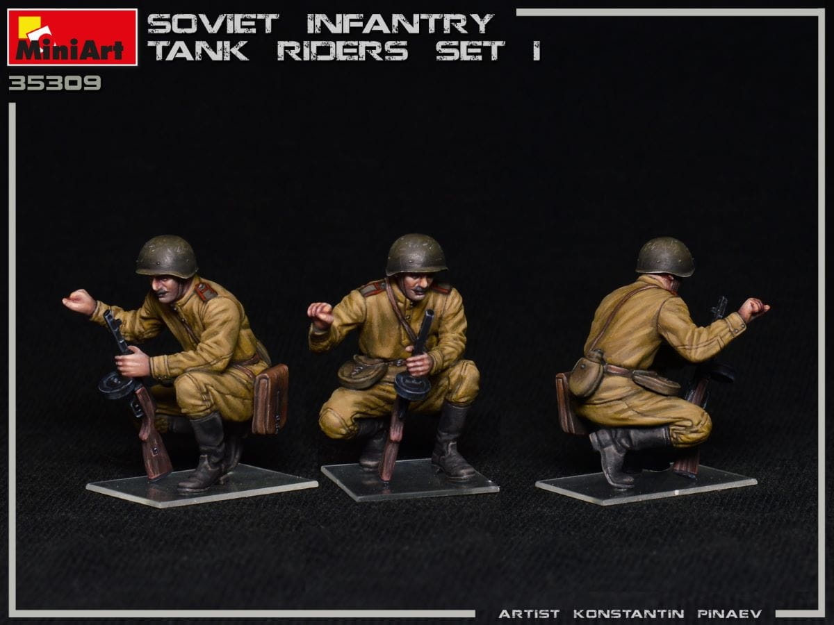 Zdjęcie dodatkowe produktu Soviet Infantry Tank Riders Set 1 1:35 MiniArt 35309