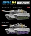 Zdjęcie dodatkowe produktu Leopard 2A6 Captured Version with T-80 Wheels in Moscow 1:35 Rye Field Model 5114