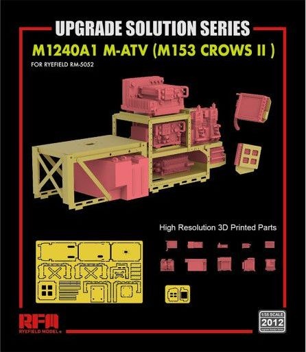 Zdjęcie główne produktu M1240A1 M-ATV upgrade set 3D Printed Radio Set 1:35 Rye Field Model 2012