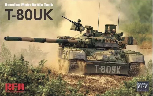 Russian T-80UK Main Battle tank 1:35 Rye Field Model 5115