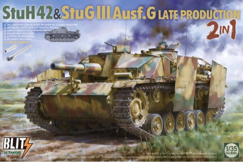 StuH 42 i StuG III Ausf. G Późna produkcja (2w1) 1:35 Takom 8006