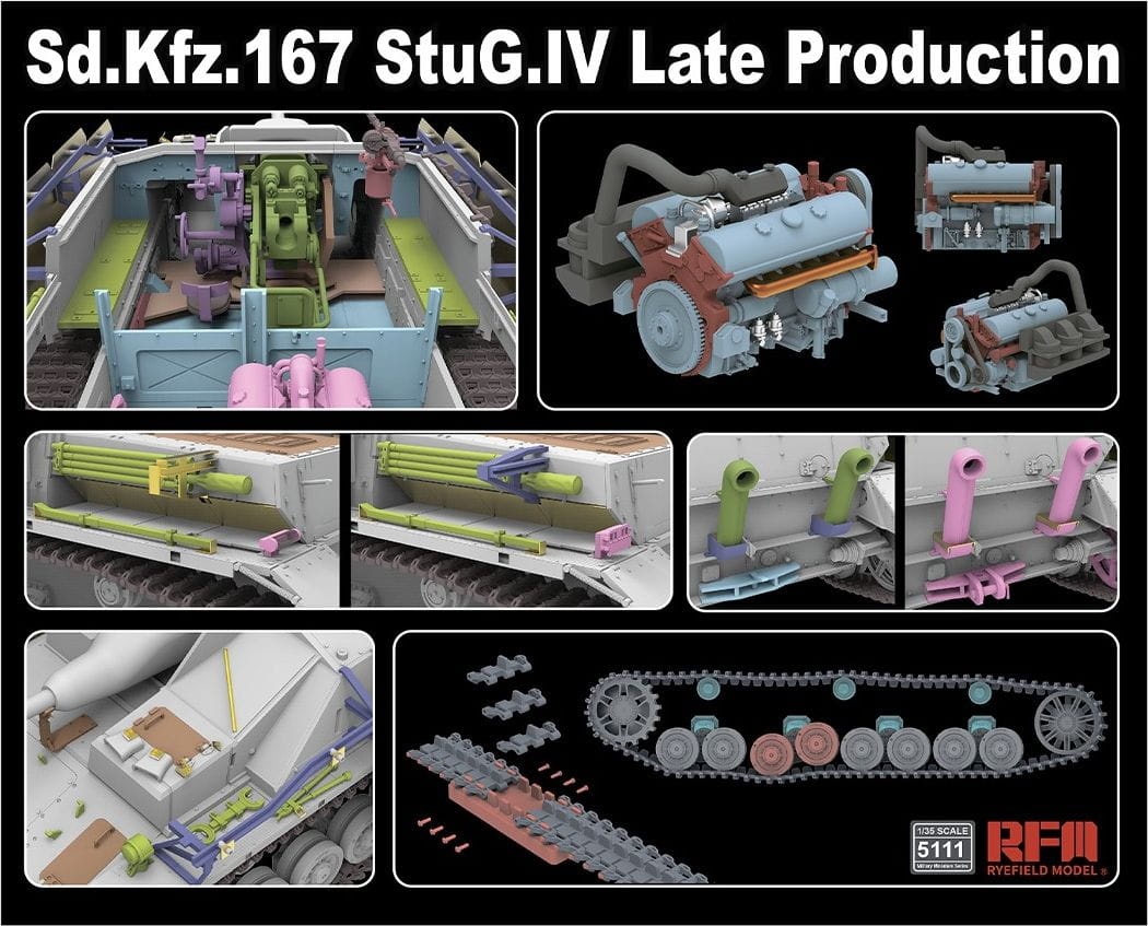 Zdjęcie dodatkowe produktu Sd.Kfz.167 StuG.lV Late Production 1:35 Rye Field Model 5111