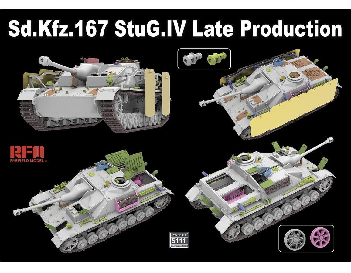 Zdjęcie dodatkowe produktu Sd.Kfz.167 StuG.lV Late Production 1:35 Rye Field Model 5111