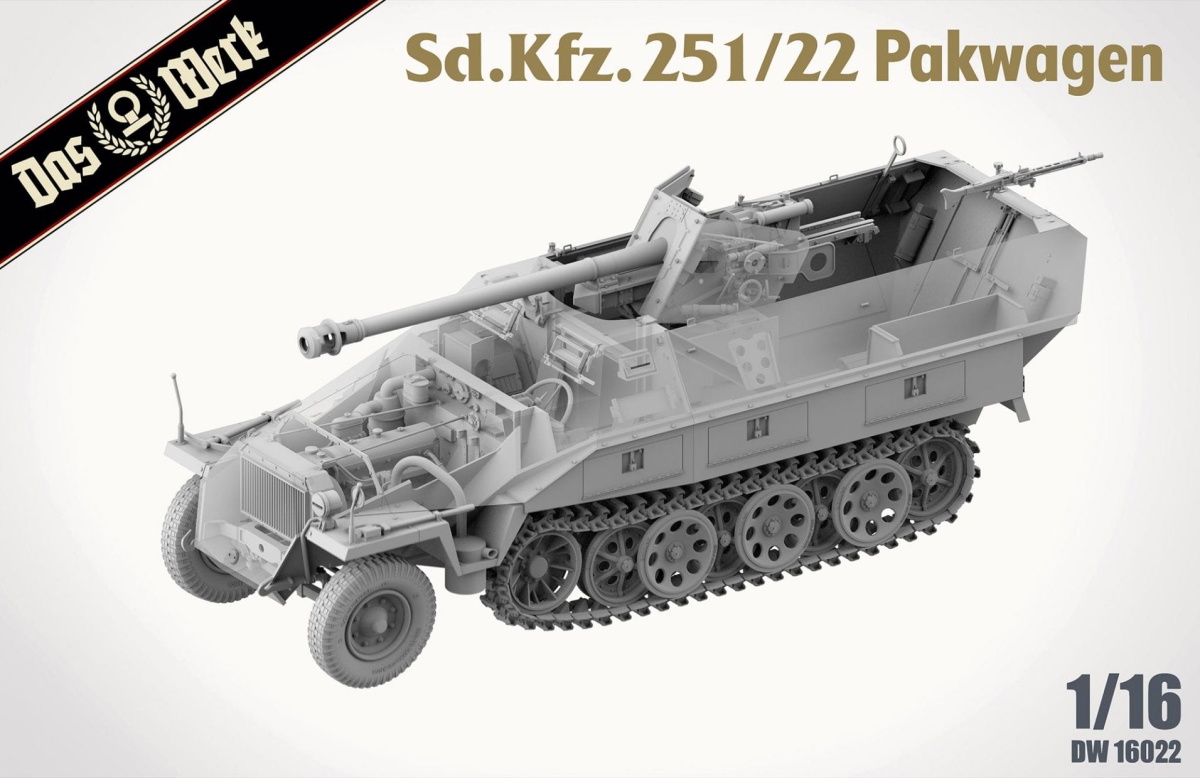 Zdjęcie dodatkowe produktu Sd.Kfz. 251/22 Pakwagen 1:16 Das Werk 16022