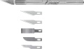 Zdjęcie dodatkowe produktu Nóż modelarski K1 (aluminiowa rękojeść) plus 5 ostrzy Excel E19001