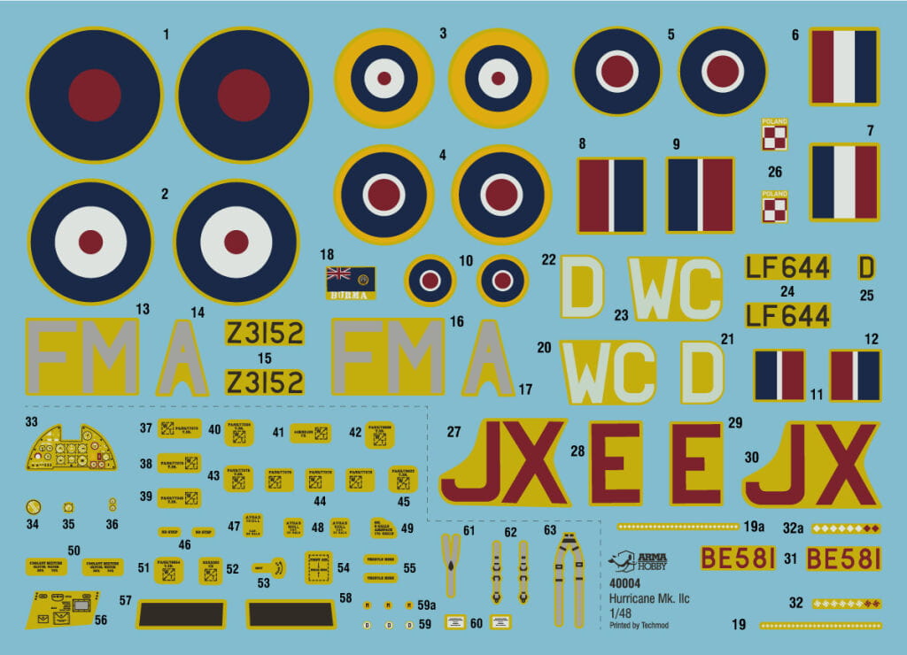 Zdjęcie dodatkowe produktu Hurricane Mk IIc 1/48 1:48 Arma Hobby 40004