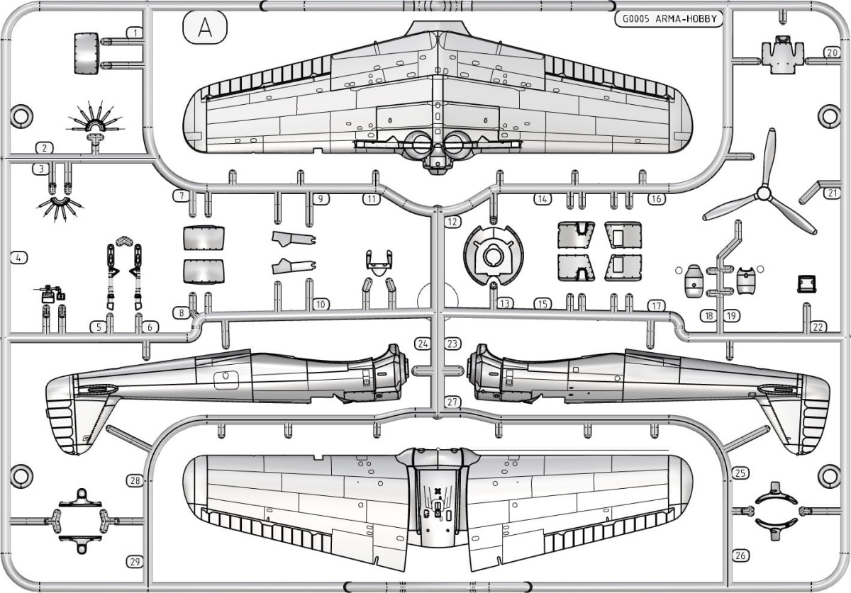 Zdjęcie dodatkowe produktu Nakajima Ki-43 II Hayabusa 1:72 Arma Hobby 70078