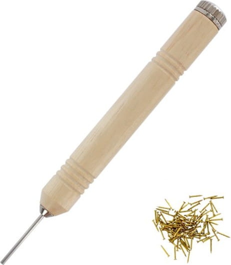 Zdjęcie główne produktu Pen grip pin pusher plus 100x mosiężne szpilki Modelcraft Shesto PPU8174G