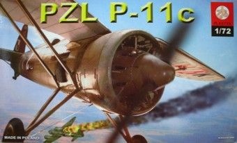 PZL P-11c Polski myśliwiec z okresu II wojny światowej 1:72 Plastyk 043