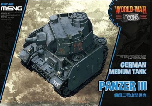 World War Toons Panzer III German Medium Tank Meng WWT005