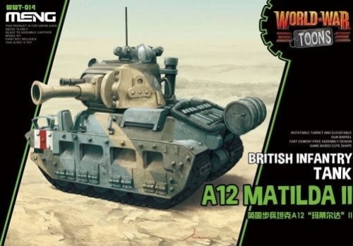 World War Toons A12 Matilda II British Infantry Tank Meng WWT014