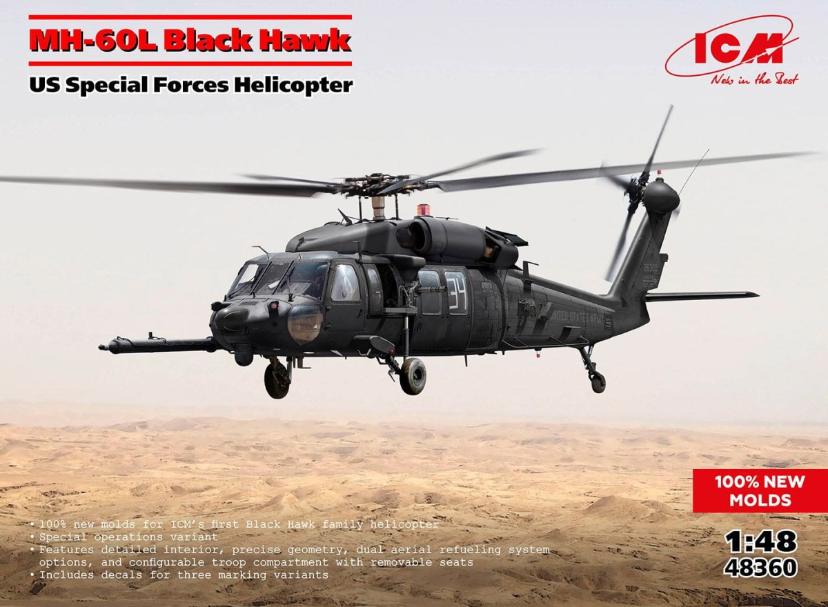 Zdjęcie główne produktu MH-60L Black Hawk 1:48 ICM 48360