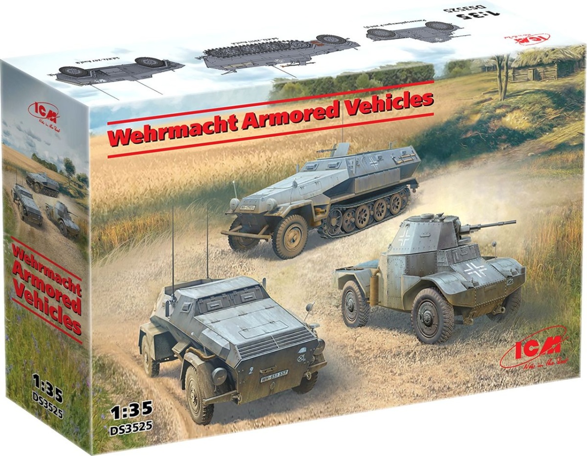 Zdjęcie dodatkowe produktu Pojazdy Opancerzone Wehrmachtu 1:35 ICM DS3525