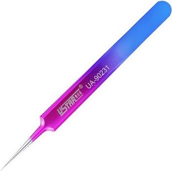 Pęseta prosta kolorowa Colorful Tweezers Straight U-Star 90231