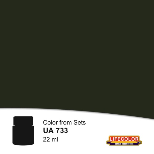 Tyre Black farba 22ml Lifecolor UA733