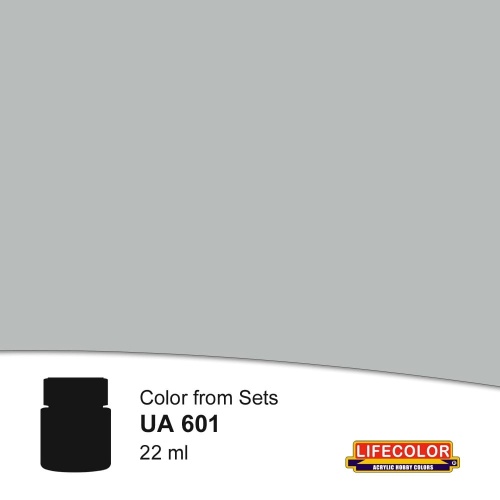 DKM 50 Hellgrau Silbergrau farba 22ml Lifecolor UA601