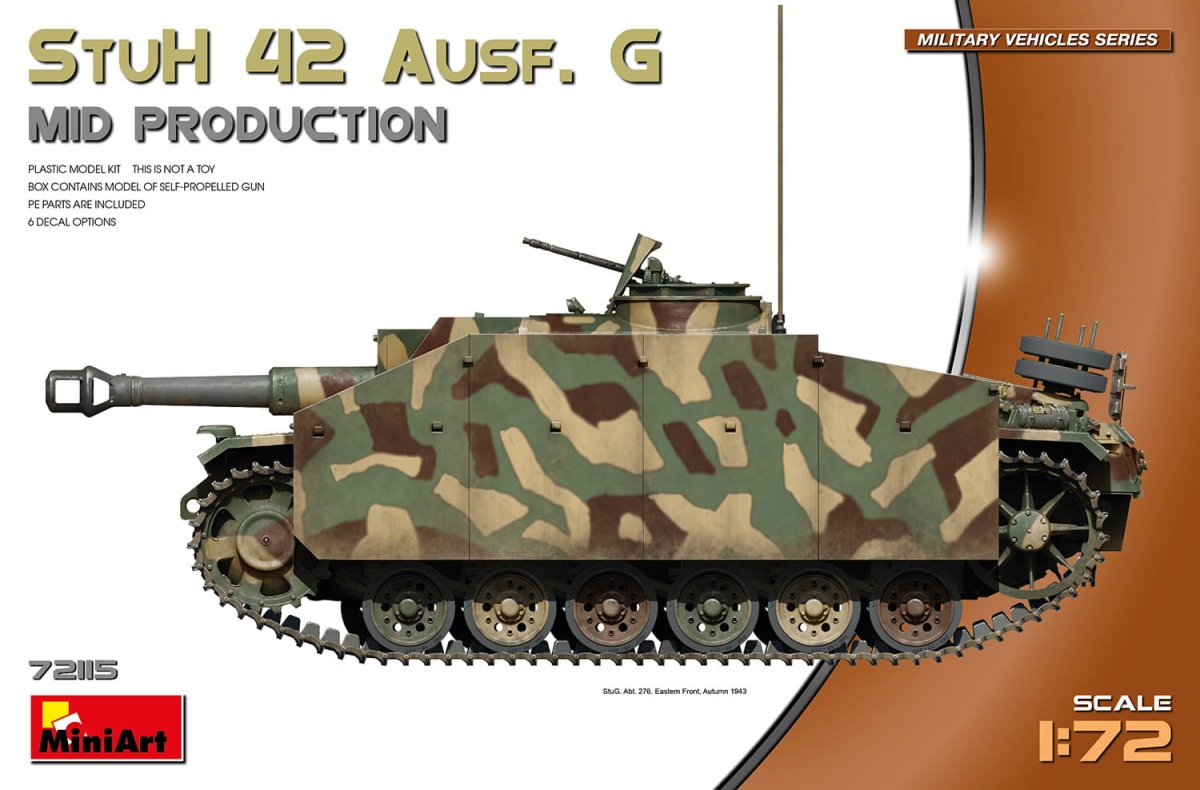 Zdjęcie główne produktu StuH 42 Ausf. G Mid Production 1:72 MiniArt 72115
