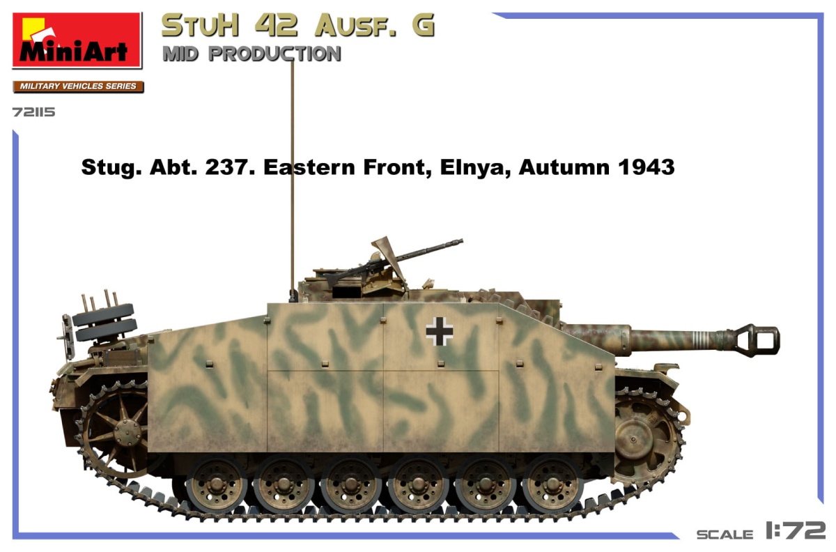 Zdjęcie dodatkowe produktu StuH 42 Ausf. G Mid Production 1:72 MiniArt 72115