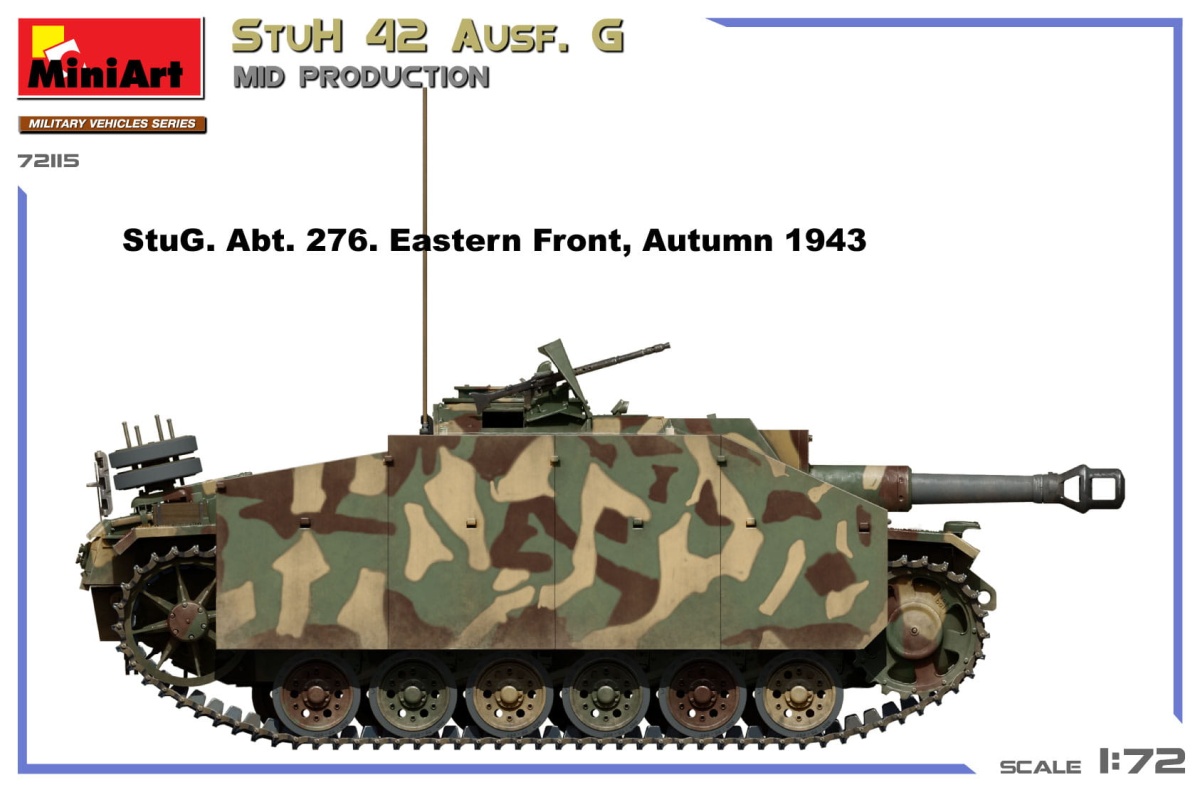 Zdjęcie dodatkowe produktu StuH 42 Ausf. G Mid Production 1:72 MiniArt 72115