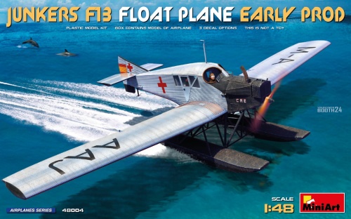 Junkers F13 Float Plane. Early Prod 1:48 MiniArt 48004