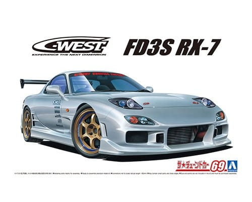 Zdjęcie główne produktu Mazda RX-7 FD3S C-West '99 Aoshima 063026