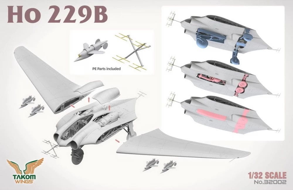 Zdjęcie dodatkowe produktu Ho 229B 1:32 Takom 32002